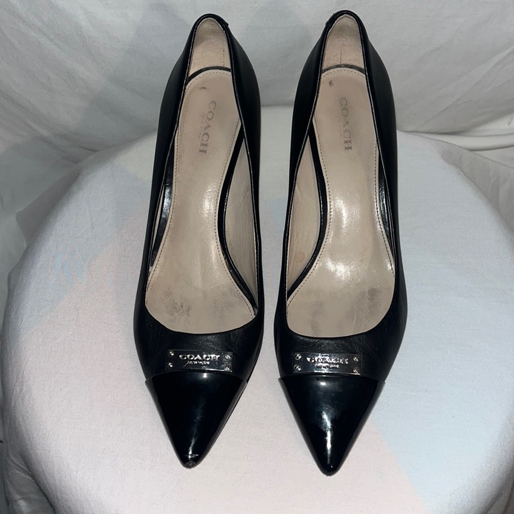 Coach leather pump sz 9